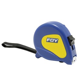 Foy 142122 Flexómetro con carcasa de plástico azul 8 m x 1                                                                                            