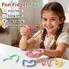 Silicone Sensory Fidget Sticks, 6 Textures, Reinforced Ends, 6-Pack