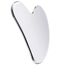 Stainless Steel Gua Sha Facial Tool, Gua Sha for Face, Body, Neck & Jawline Sculpting, Gua Sha Tool for Puffiness Reduction, Lymphatic Drainage,Ideal for self-Care or Gifting!