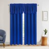 Aquazolax Rod Pocket Scalloped Valances for Windows Blackout Drapery Solid