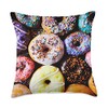 Carpe Cranium Donuts (Frosted Sugar Euphoria) Throw Pillow, 18x18, Multicolor