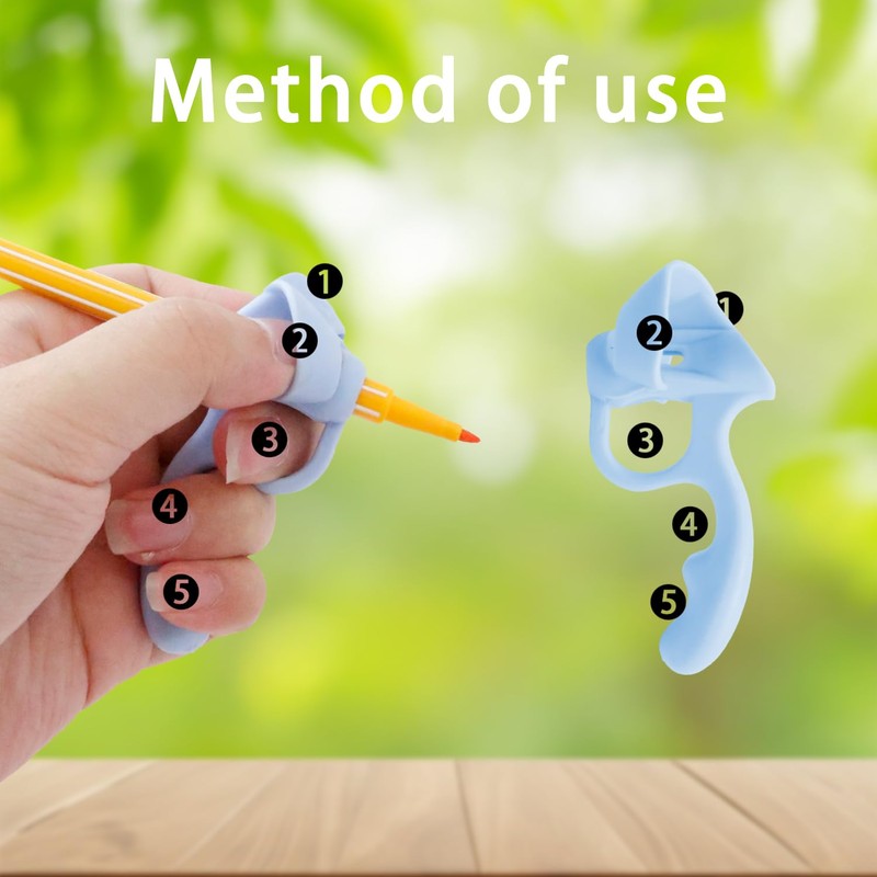 Tabanzhe Pencil Grips for Kids-8PCS Handwriting Aid Grip Posture Correction