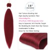 Iluadme Burgundy Braiding Hair Pre Stretched 18inch EZ Braid Pre