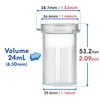 Maymom Water Tight Sample Vials, Bottle, Cup, for Small Parts,