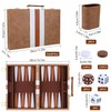 Gesserit Backgammon Set 2 Players Classic Backgammon Set for Adults