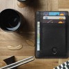 ALLEN & MATE Leather Card Holder Slim Wallet, RFID Blocking
