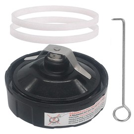 Replacement Flat Milling blade and 12oz cup with spout lid,Compatible with Nutri Ninja Pro BL450 70 BL454 /BL 481 70/ BL480-70/BL482 70 1100W (6fins Male Gear/70 Series)