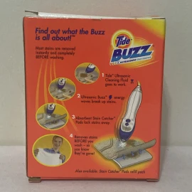 Tide Buzz Refill Pack For Ultrasonic Stain Remover 10 oz Liquid & 5 Pads