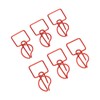 100pcs Paper Clips Prevent Slip Cute Candle Shaped Decorative Metal