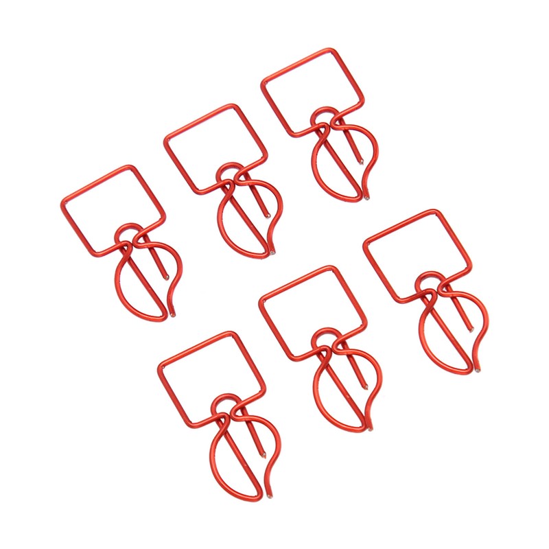 100pcs Paper Clips Prevent Slip Cute Candle Shaped Decorative Metal