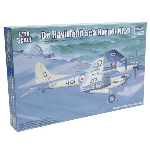 Trumpeter De Havilland Sea Hornet NF.21  Model Kit (1/48 Scale)