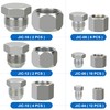 72PCS JIC Cap and Plug Set, 37 Degree Flare Threads
