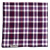 The Worthy Dog Madras Plaid Classic Bandana, Comfortable Cotton Fabric,