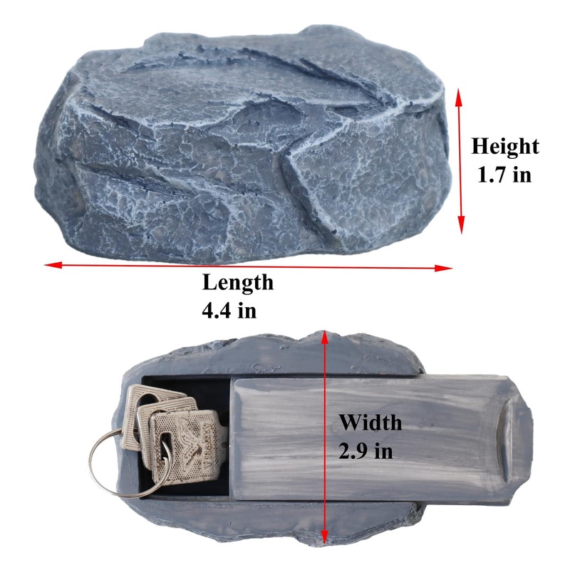 Ceeyoll Stone Key Hide, Key Hiding Place for Outdoors, Key