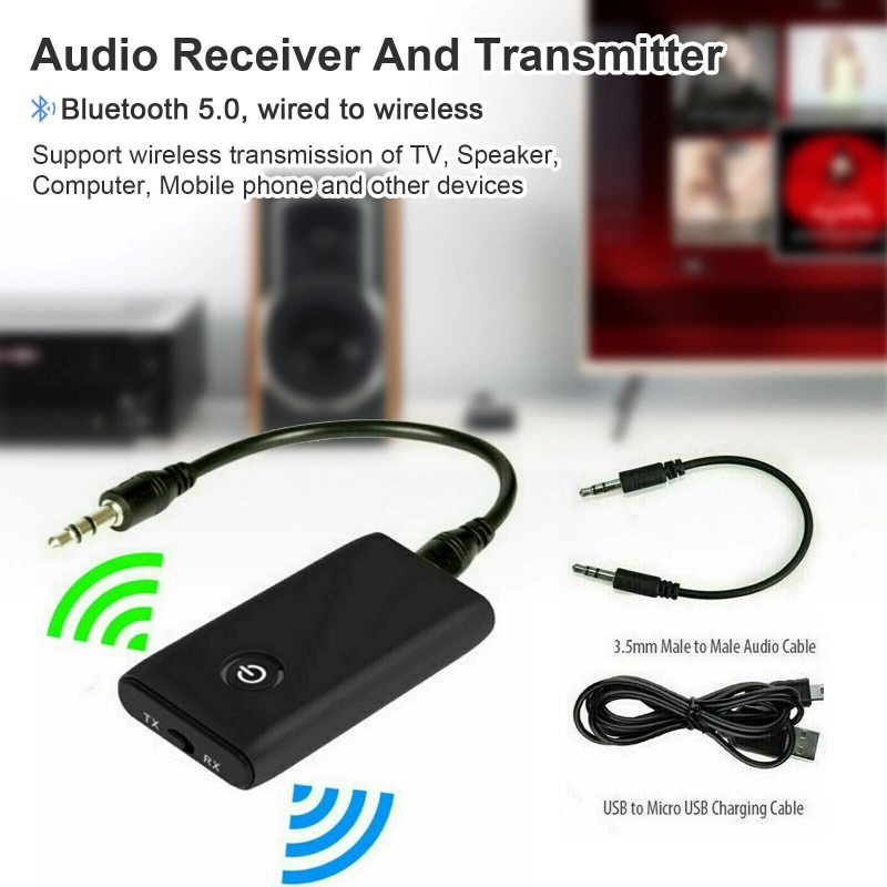 TaoTronics Bluetooth 5.0 Transmitter Receiver 2 IN 1 Wireless Audio