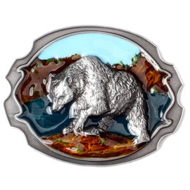 Bears Belt Buckle Wild Animal Western Cowboy Cowgirl Native American Motorcyclist (BER1)