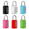 mizikuu Pack of 6 Padlock Combination Lock, 4 Digit Lock