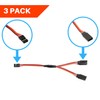 3 Pack - 6" / 150mm JR/Spektrum/Hitec Style Servo Y
