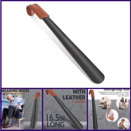 Unbranded ZOMAKE Shoe Horn Long Handle for Seniors Long Shoe Helper for Men, Women, Kids