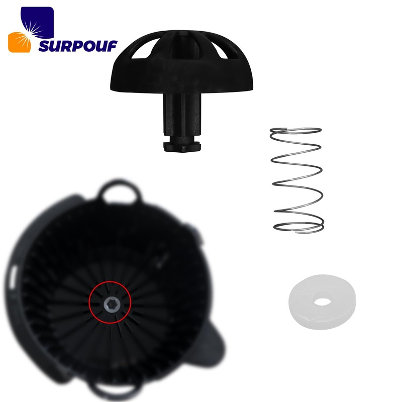 SURPOUF Coffee Replacement Brew Basket Spring Loaded Stopper Kits Fits