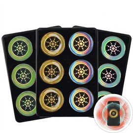 12 Pcs Cell Phone Protection Stickers,Blocker Equipment Stickers for Laptops Computers Wi-Fi TV All Electronics Decices- 4 Colors