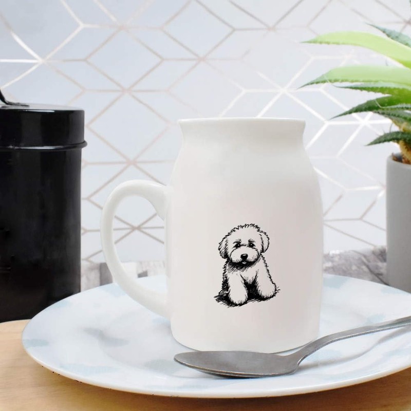 300ml 'Golden Doodle' Ceramic Milk Jug (MJ00016339)