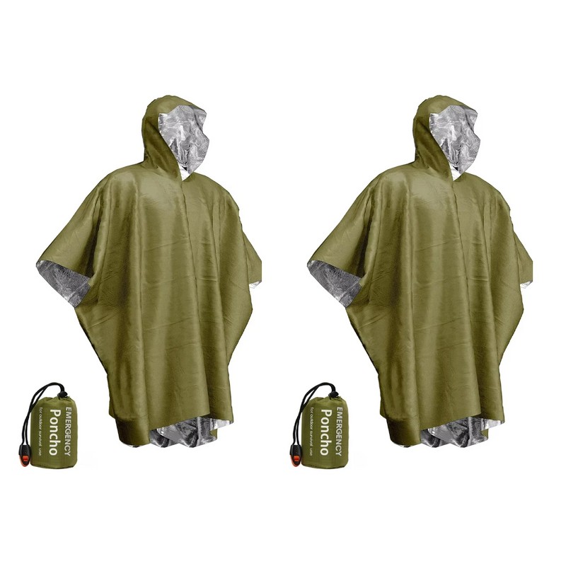 Emergency Rain Poncho for Outdoor Use – Waterproof Thermal Cover