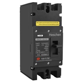 Heschen DC Molded Case Circuit Breaker MCCB, HSM3DC-320, 2 Poles, DC1000V 300A, Photovoltaic Circuit Breaker, for Solar PV System Solar Panels Grid System