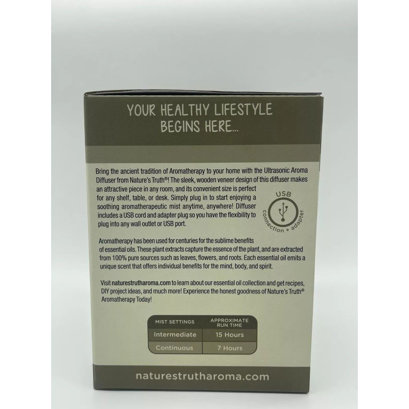 Nature's Truth Aromatherapy Ultra Sonic Aroma Diffuser