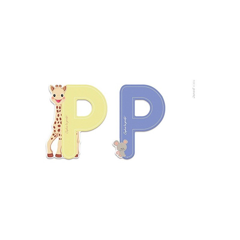 Janod Letter Series Sophie la Girafe (Wood) -p (j09560), Multicoloured