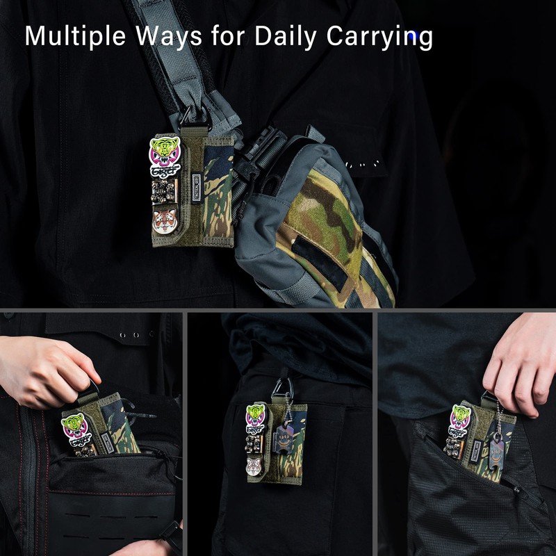 TACTICAL GEEK Storage A2 S EDC Pouch Organizer, Nylon Coin