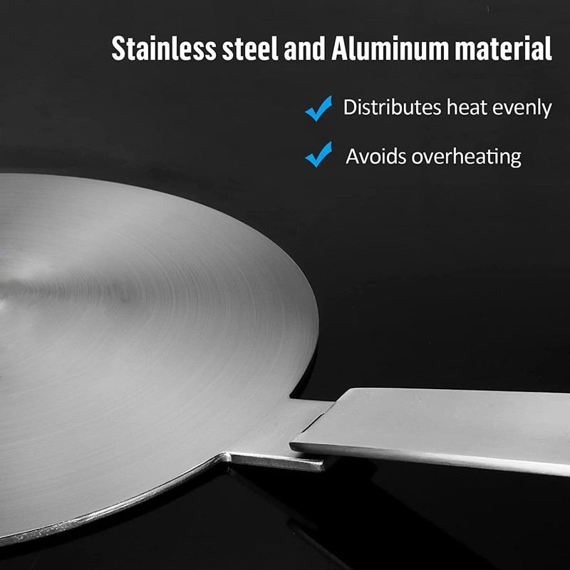9.45inch Stainless Steel Induction Adapter Plate Heat Diffuser for Induction