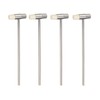 sourcing map 4pcs Double Face Small Plastic Metal Hammer 7"