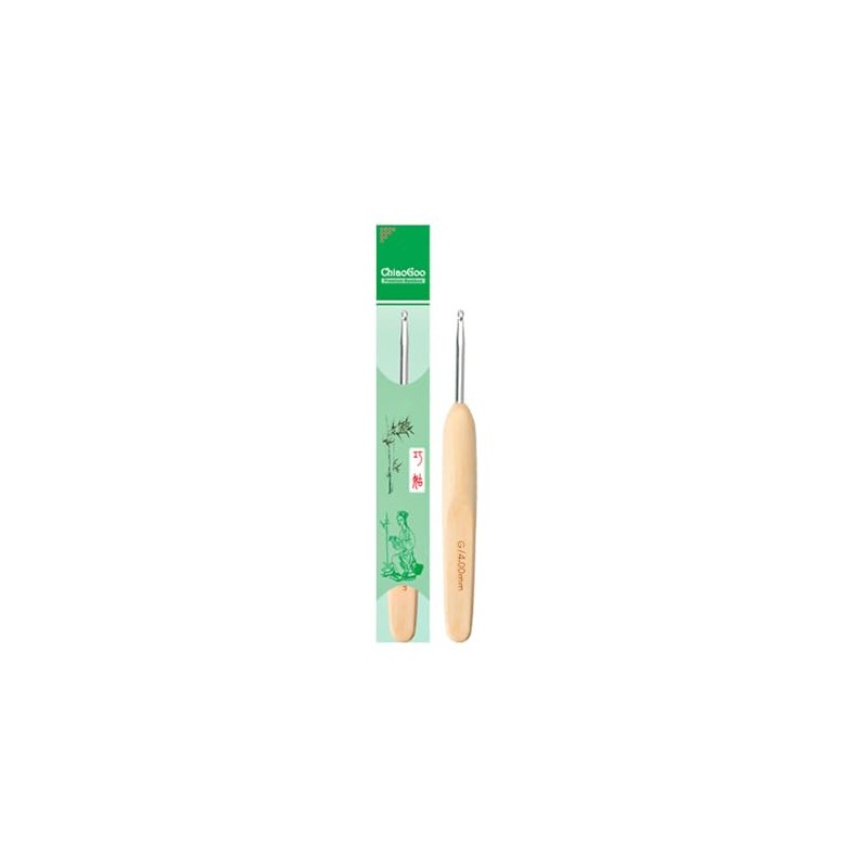 ChiaoGoo Crochet Hook Metal Head 14cm 2.00mm Natural - 1pc