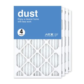 AIRx Filters 16x25x1 Furnace Filter MERV 8 Pleated HVAC AC Air Filter, Easy Installation, For Allergens, Dust, Pollen, & Dander Control, 4-Pack