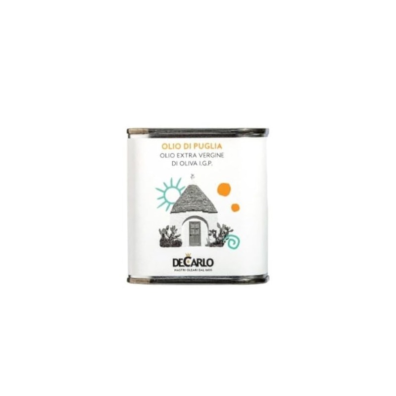 De Carlo. Extra Virgin Olive Oil. Olio di Puglia I.G.P.