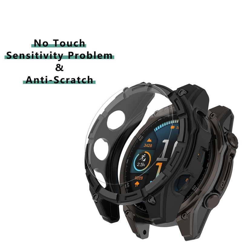 [1+4 Pack] Case with Tempered Glass Screen Protector Compatible with