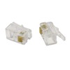 kenable RJ10 4P4C Modular Crimps Ends Plugs Connector for Handset