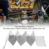 2Pcs Outdoor Stove Windscreen Foldable Portable Stainless Steel Camping Cooking