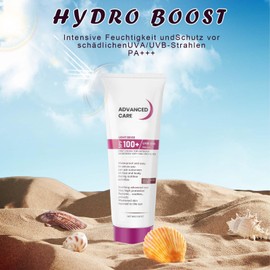 Sun Cream SPF 100, Sensitive Sun Cream Face, Anti-Ageing Sun Protection Face for Face and Body, Sunscreen for Soothing and Moisturising