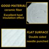BACLAUGH 1"x24"x48",2400F Ceramic Fiber Fireproof Insulation Blanket, Applicable to Furnace,