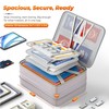 Nacial 5200℉ Fireproof Document Box with Lock, Expandable Document Organizer,