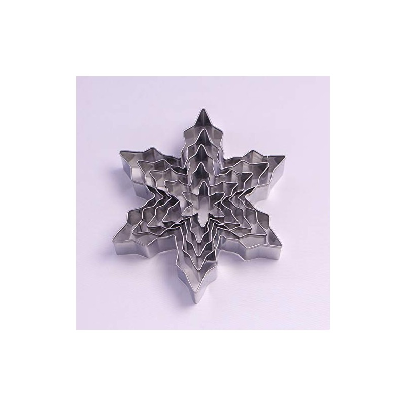 Winter Snowflake Cookie Cutter Set - 5 Piece - Stainless