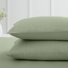 Bianca 200 Thread Count Cotton Percale Standard Pillowcase Pair Sage