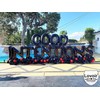 Lovoir 40 Inch Large Black Letter A Mylar Balloons for