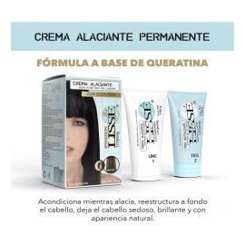 Crema Alaciado Permanente Con Queratina Lisse Sin Formol