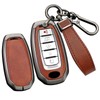 TECART 5-button Car Key Fob Cover Fit For Infiniti Key