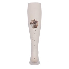 MeMoi Strawberry Feet Forever Printed Girls Opaque Tights Winter White 10-12