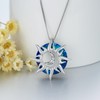 TOUPOP Christmas Gifts Sun and Moon Pendant Necklace for Women
