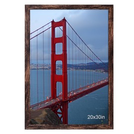 BESCRCL 20x30 Picture Frame Brown, Poster Frames Wall Hanging, Display Pictures 20 x 30 without Mat, 1 Pack